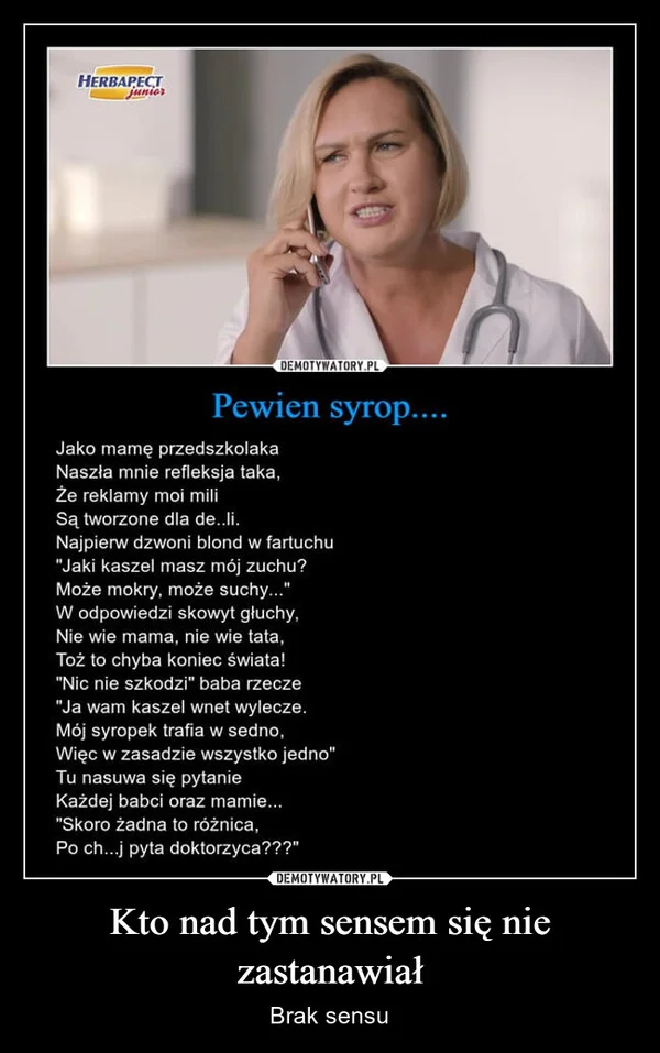 
    Kto nad tym sensem się nie zastanawiał