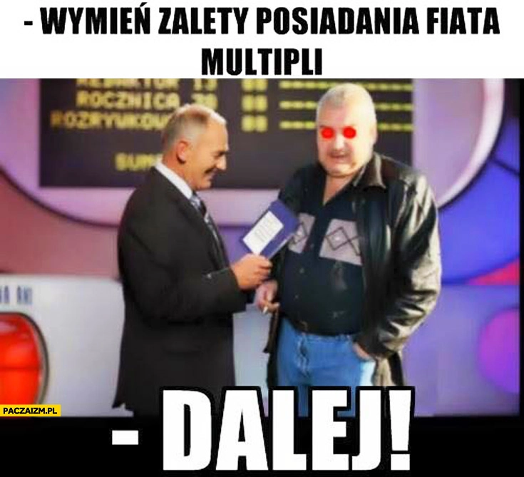 
    Wymień zalety posiadania Fiata Multipli dalej Mirek handlarz