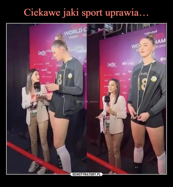 Ciekawe jaki sport uprawia…