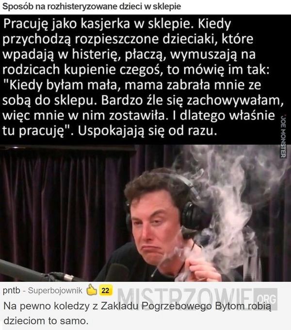 
    Sposób na rozhisteryzowane dzieci w sklepie