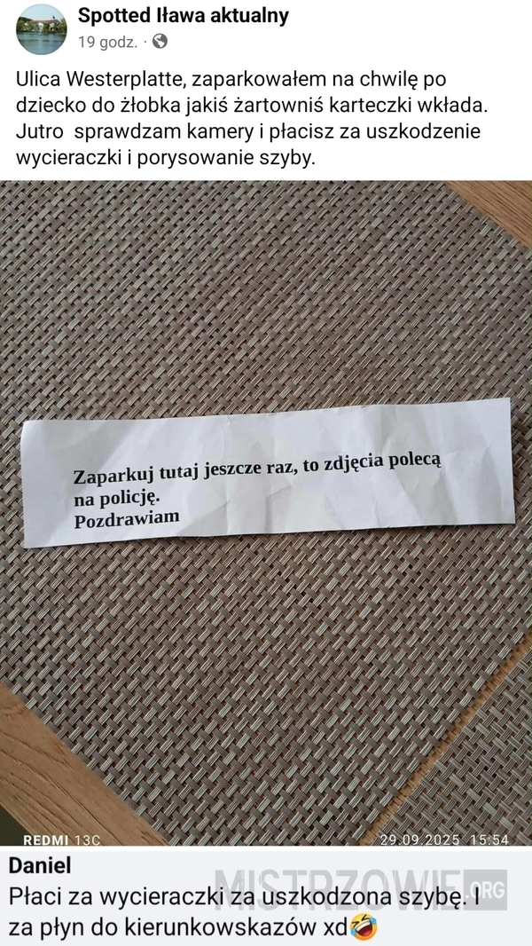 
    Karteczka
