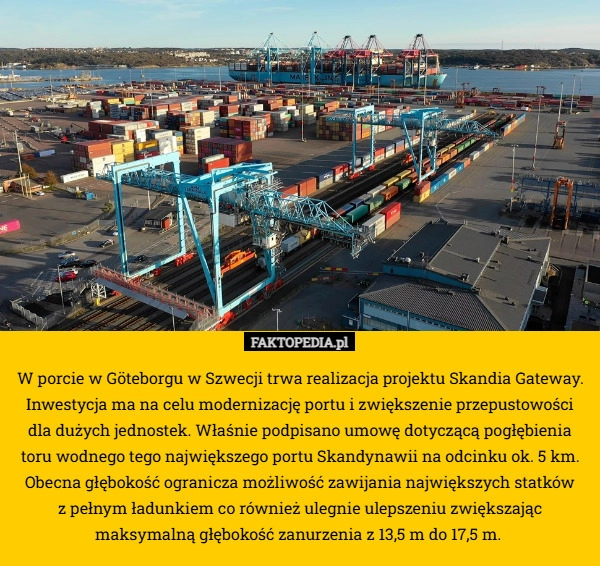 
    W porcie w Göteborgu w Szwecji trwa realizacja projektu Skandia Gateway.