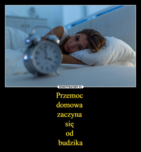 
    Przemoc 
domowa 
zaczyna 
się 
od 
budzika