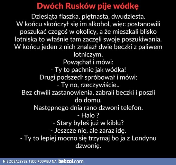 
    Tak się kończy picie 