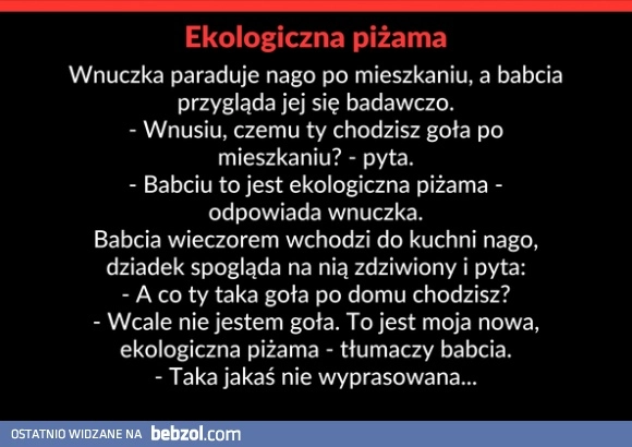 Ekologiczna piżama