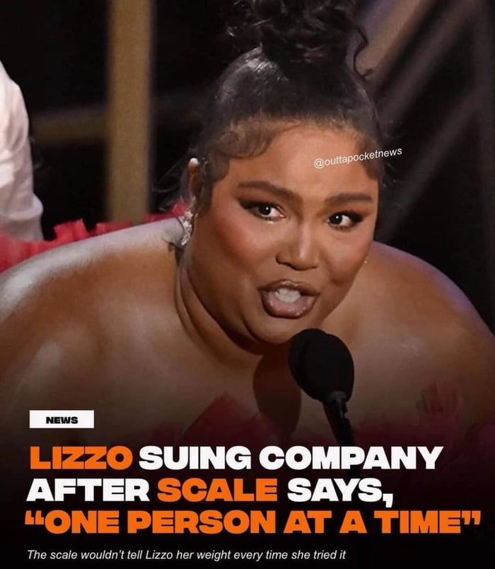 
    Lizzo suing scale company