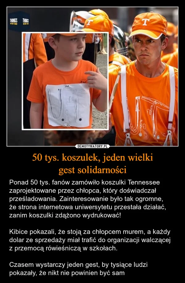 
    50 tys. koszulek, jeden wielki gest solidarności