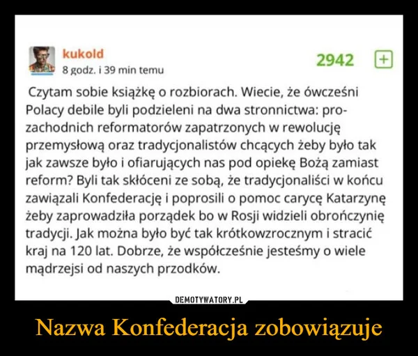 Nazwa Konfederacja zobowiązuje