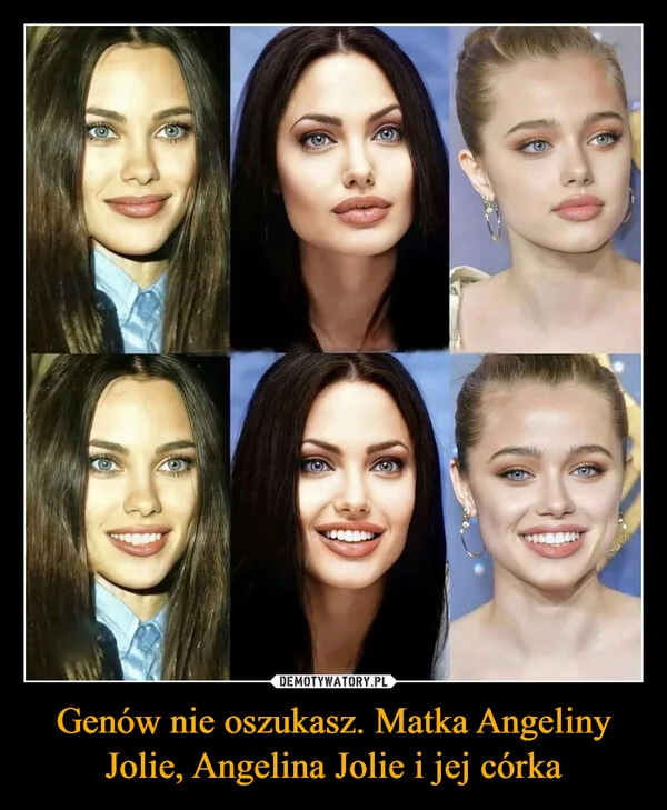 
    Genów nie oszukasz. Matka Angeliny Jolie, Angelina Jolie i jej córka
