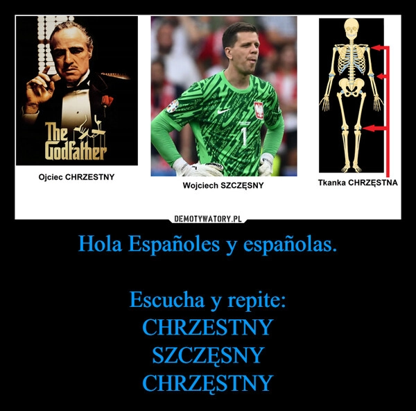 
    Hola Españoles y españolas.

Escucha y repite:
CHRZESTNY
SZCZĘSNY
CHRZĘSTNY