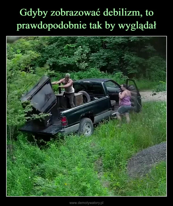 
    Gdyby zobrazować debilizm, to prawdopodobnie tak by wyglądał