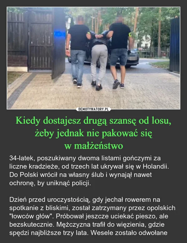 Kiedy dostajesz drugą szansę od losu, żeby jednak nie pakować się w małżeństwo