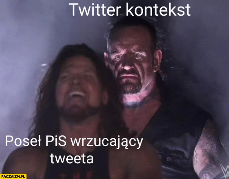 
    Poseł PiS wrzucający tweeta x twitter kontekst wrestling