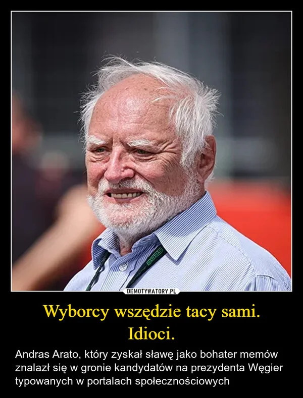 
    Wyborcy wszędzie tacy sami. Idioci.