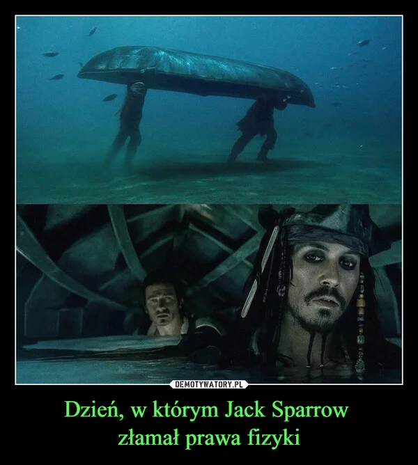 
    Dzień, w którym Jack Sparrow złamał prawa fizyki
