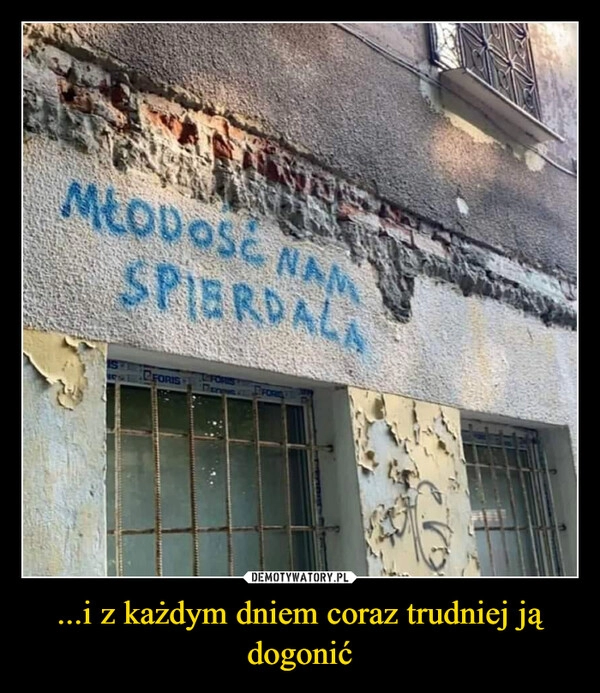 
    ...i z każdym dniem coraz trudniej ją dogonić