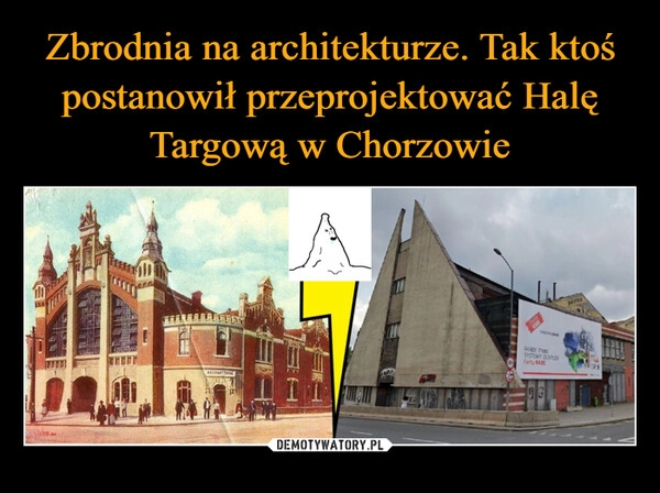 
    Zbrodnia na architekturze. Tak ktoś postanowił przeprojektować Halę Targową w Chorzowie 