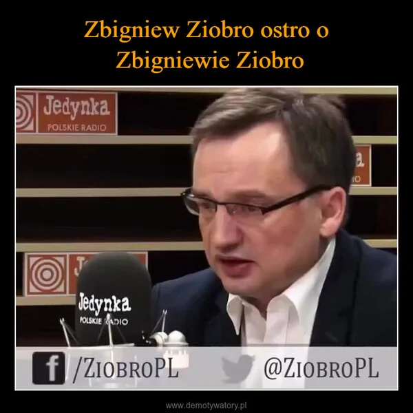 
    Zbigniew Ziobro ostro o Zbigniewie Ziobro