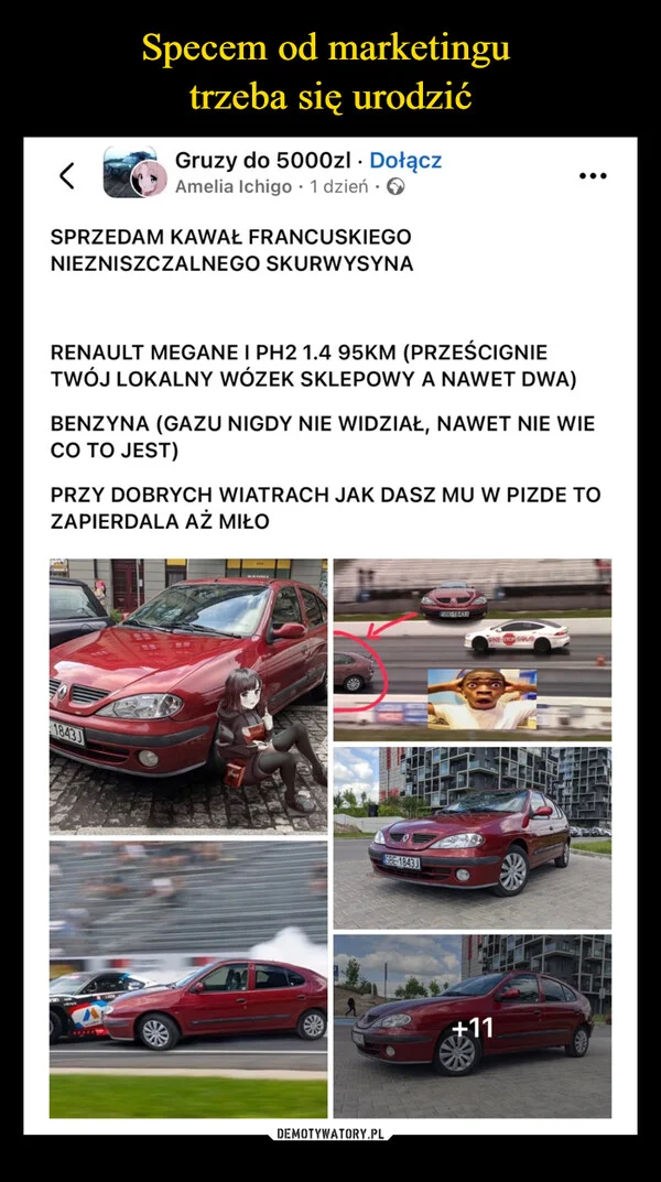 
    Specem od marketingu trzeba się urodzić