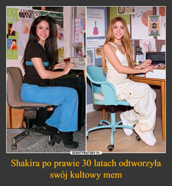 
    Shakira po prawie 30 latach odtworzyła swój kultowy mem