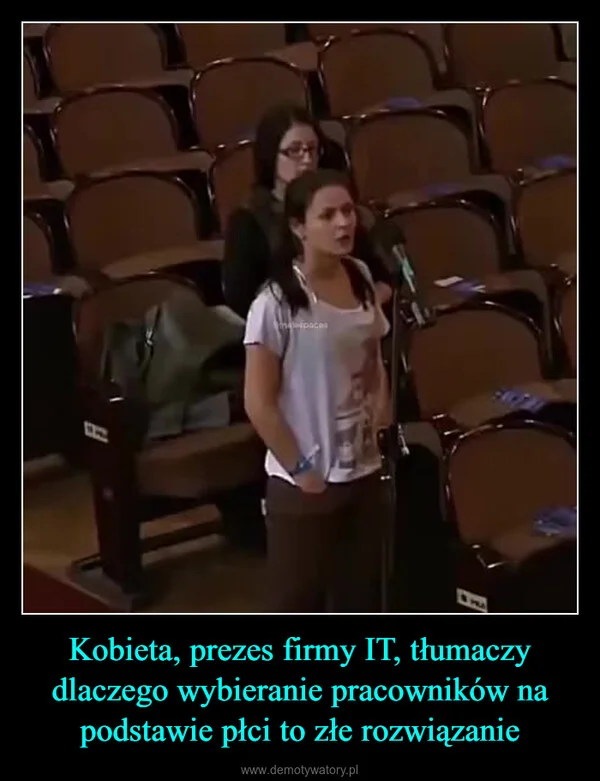 
    Kobieta, prezes firmy IT, tłumaczy dlaczego wybieranie pracowników na podstawie płci to złe rozwiązanie