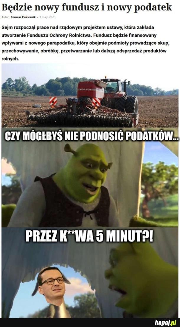 
    Podatki, podatki - jak nie zapłacisz to pójdziesz za kratki