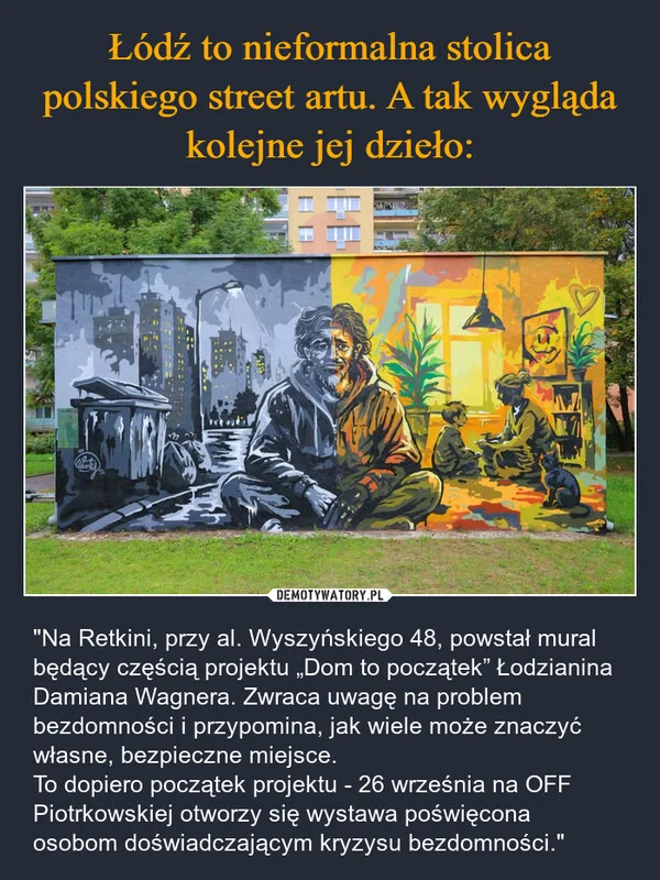 Łódź to nieformalna stolica polskiego street artu. A tak wygląda kolejne jej dzieło: