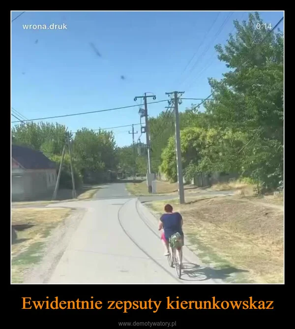 
    Ewidentnie zepsuty kierunkowskaz