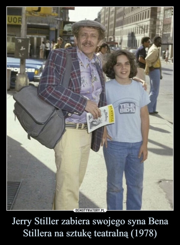 
    Jerry Stiller zabiera swojego syna Bena Stillera na sztukę teatralną (1978)