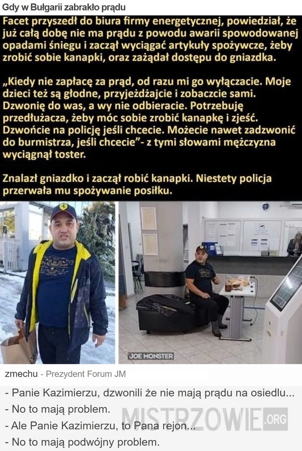 
    Gdy w Bułgarii zabrakło prądu