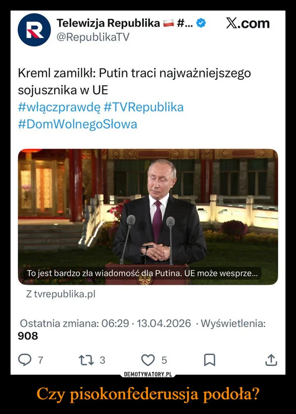 
    Czy pisokonfederussja podoła?