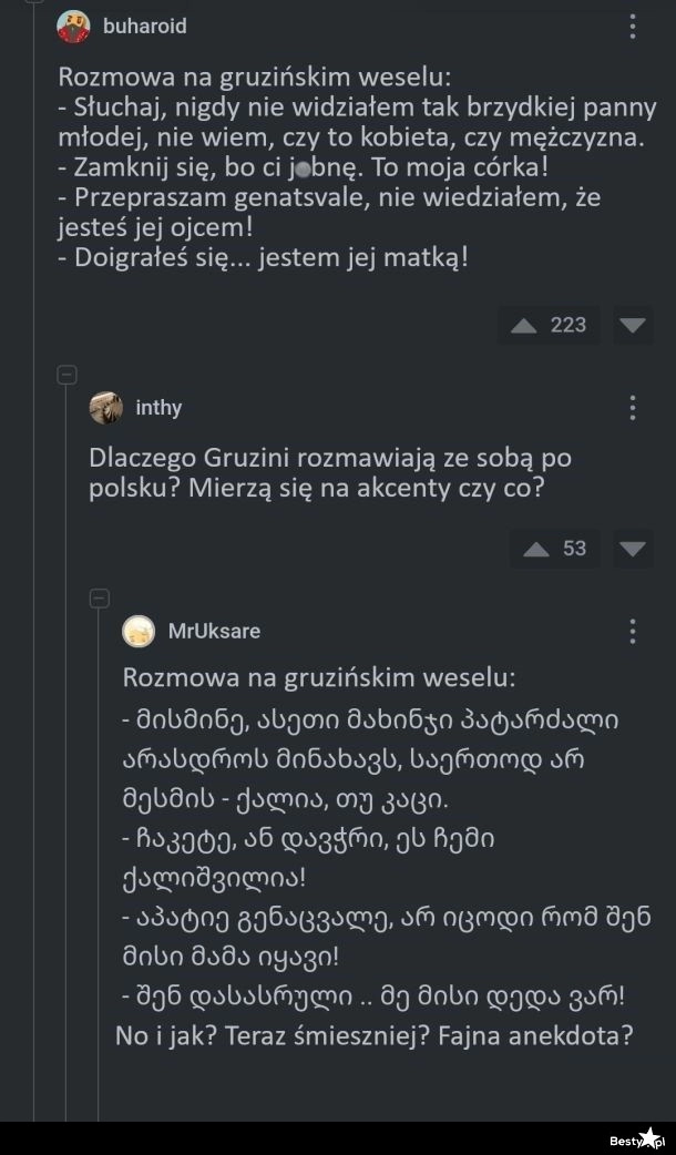 
    Rozmowa na gruzińskim weselu 