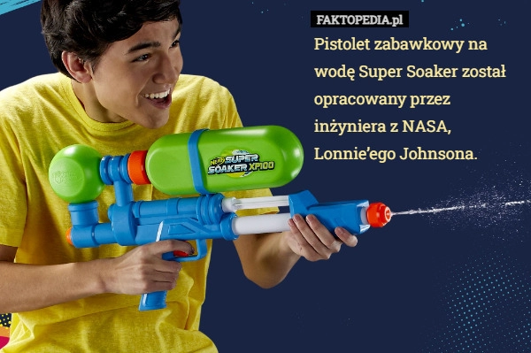 
    Pistolet zabawkowy na wodę Super Soaker został opracowany przez inżyniera