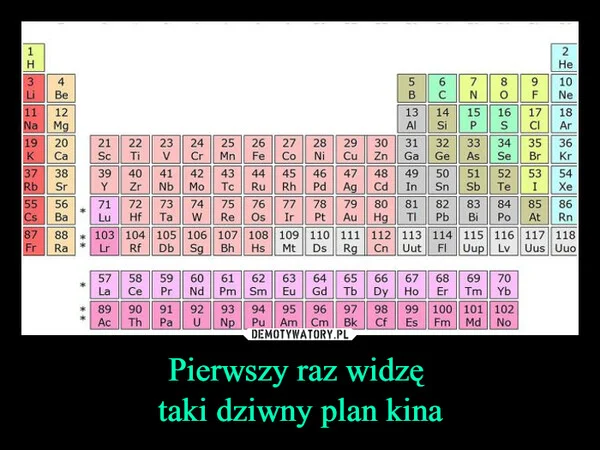 
    Pierwszy raz widzę taki dziwny plan kina