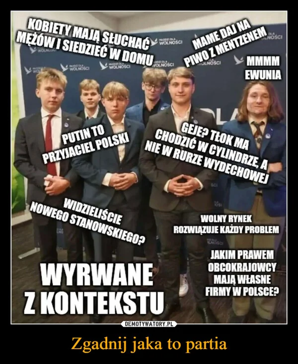 
    Zgadnij jaka to partia