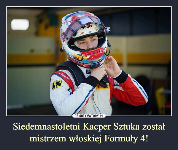 
    Siedemnastoletni Kacper Sztuka został mistrzem włoskiej Formuły 4!