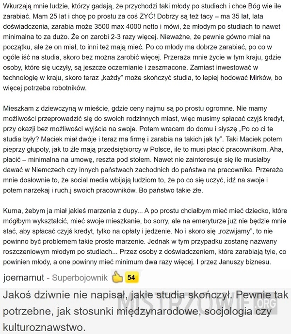 
    
			Wkurzają mnie ludzie, którzy gadają, że...					