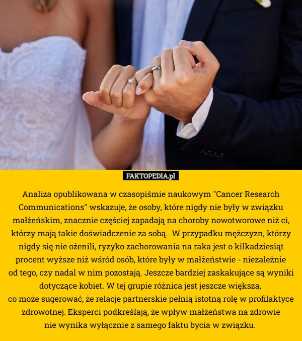 
    Analiza opublikowana w czasopiśmie naukowym "Cancer Research Communications"