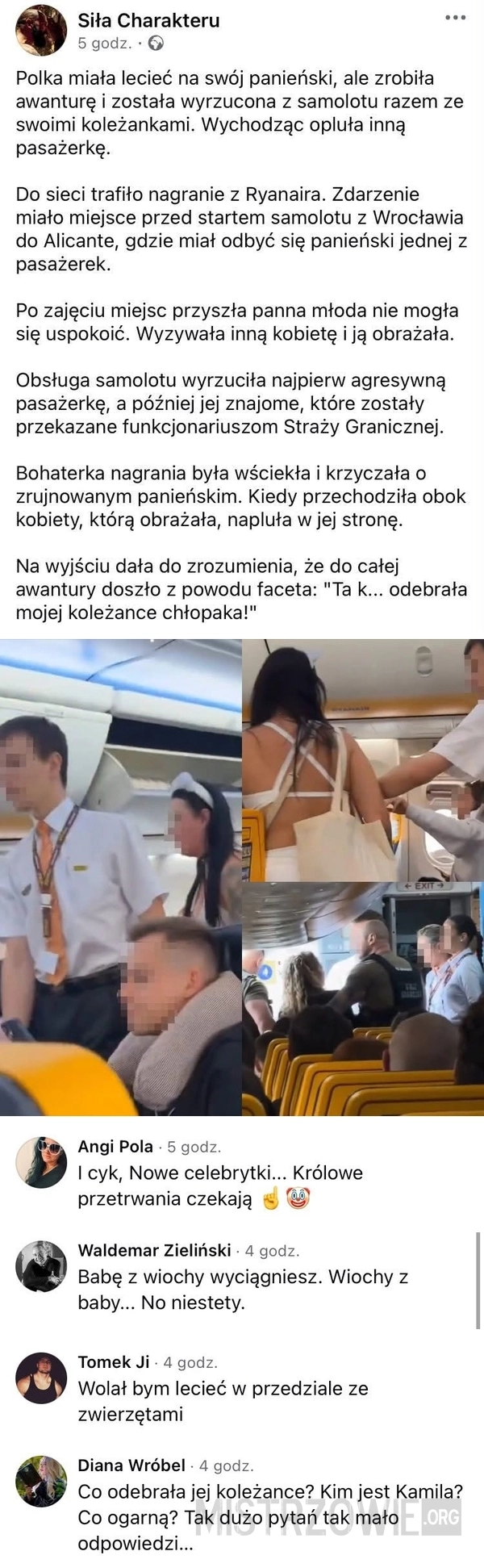 
    Swołocz w samolocie
