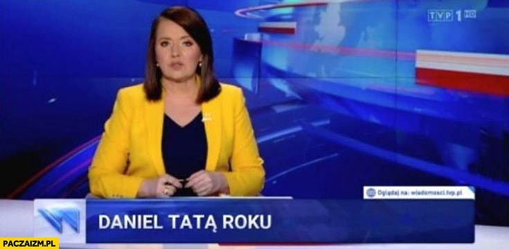 
    Daniel Obajtek tatą ojcem roku pasek wiadomości TVP