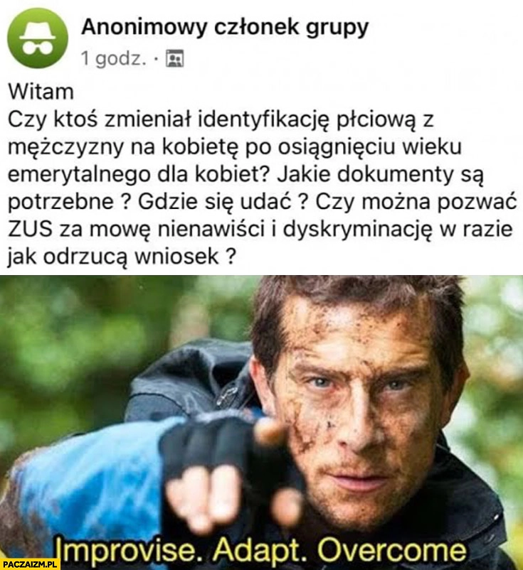 
    Czy ktoś zmieniał identyfikację płciową na kobietę po osiągnięciu wieku emerytalnego dla kobiet