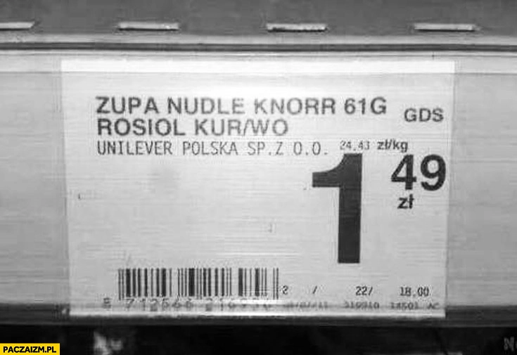 
    Zupa Nudle Knorr Rosiol kur/wo kurczak wołowina