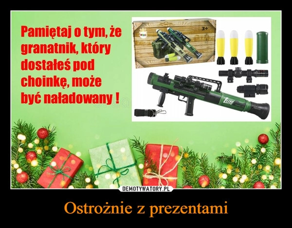 
    
Ostrożnie z prezentami 