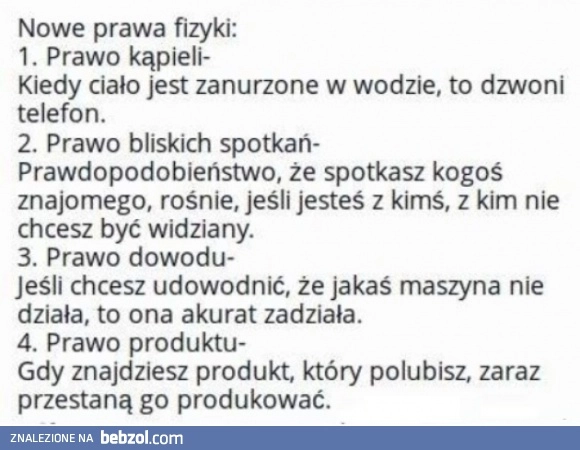 
    Prawa fizyki