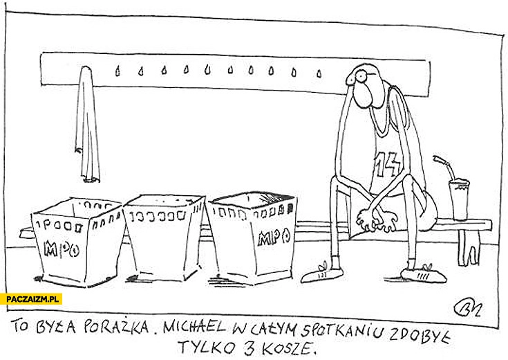 Michael w całym spotkaniu zdobył tylko 3 kosze