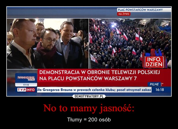 
    No to mamy jasność: