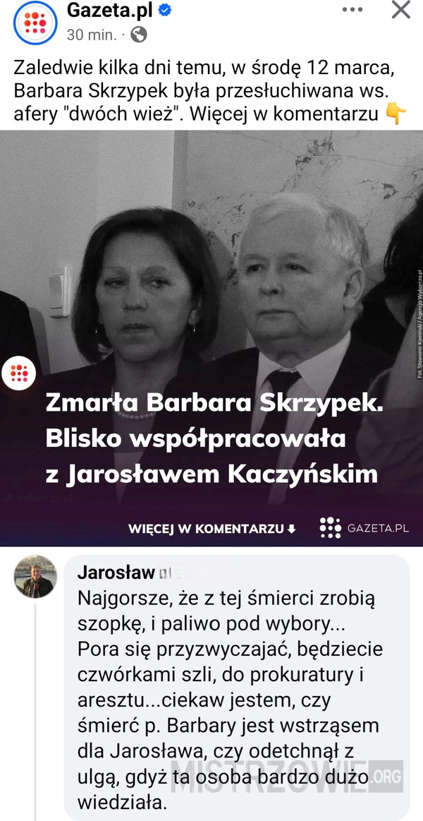 
    Smutna wiadomość