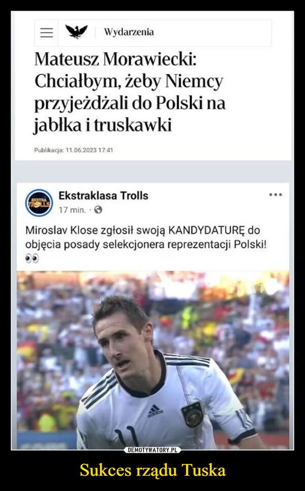 
    Sukces rządu Tuska