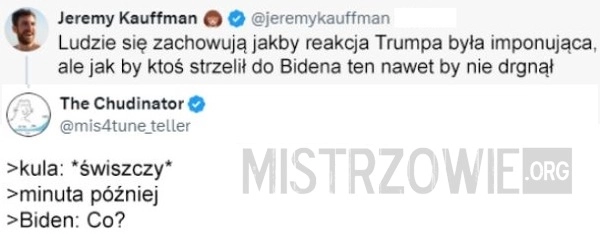 
    Reakcja Trumpa