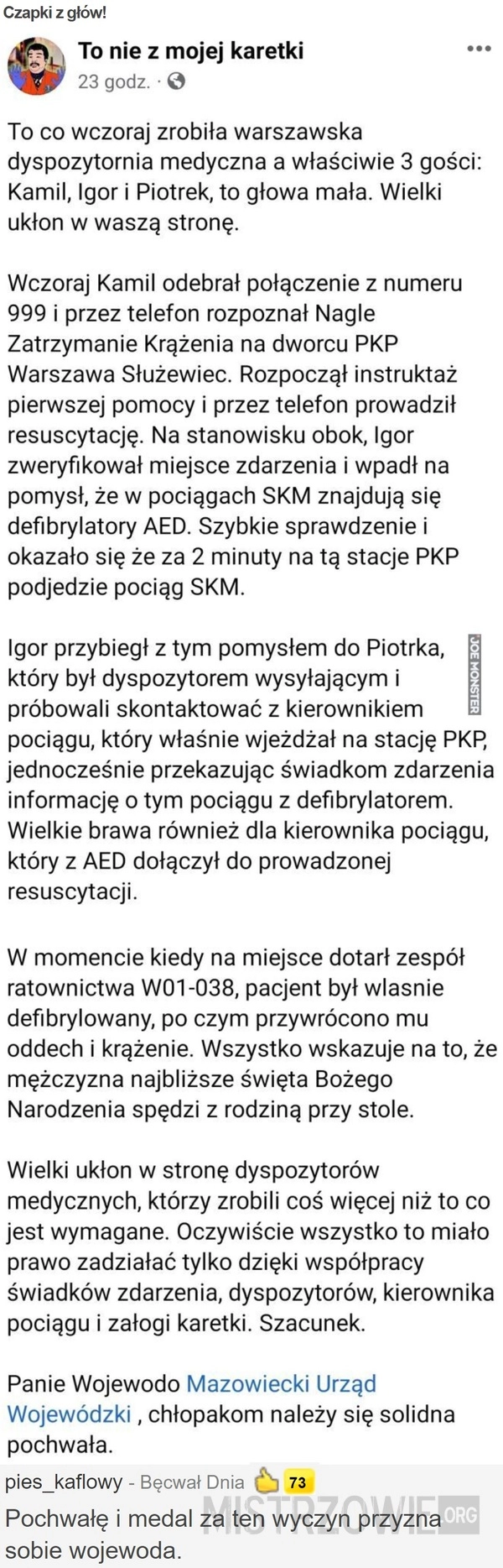 
    
			Czapki z głów!					